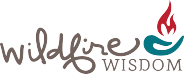 wildfire wisdom logo fire in hand