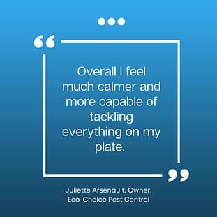testimonial quote - juliette testimonial quote